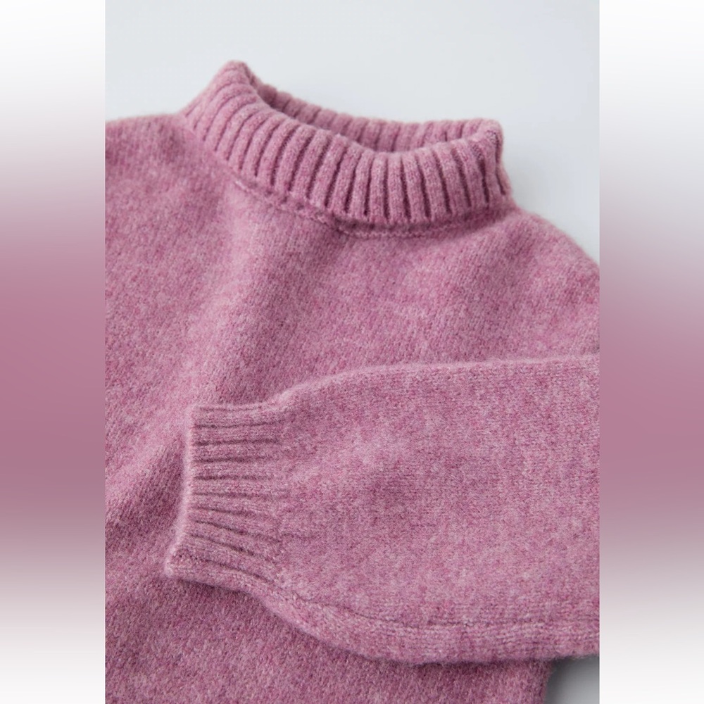 Zara Mauve Turtleneck Sweater dress